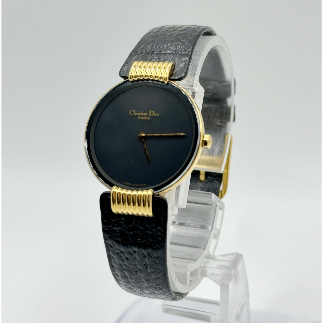 Christian Dior(クリスチャンディオール)のCHRISTIAN DIOR クリスチャンディオール QZ46153-3黒文字盤 レディースのファッション小物(腕時計)の商品写真