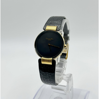 クリスチャンディオール(Christian Dior)のCHRISTIAN DIOR クリスチャンディオール QZ46153-3黒文字盤(腕時計)