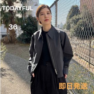 TODAYFUL - TODAYFUL Washer Zip Blouson 36 チャコールグレー