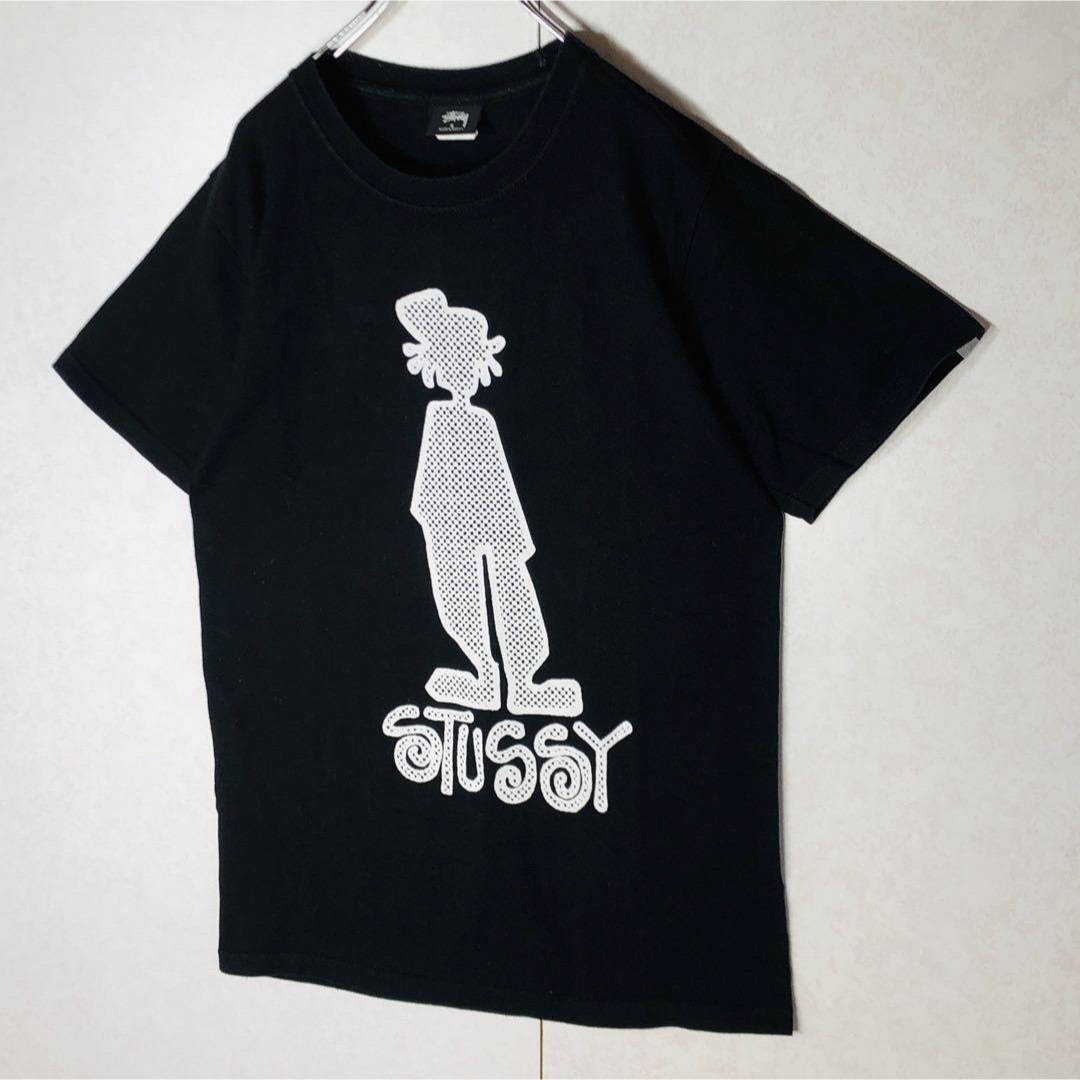 STUSSY(ステューシー)の【希少デザイン】ステューシー シャドーマン プリントデカロゴ Tシャツ 入手困難 メンズのトップス(Tシャツ/カットソー(半袖/袖なし))の商品写真