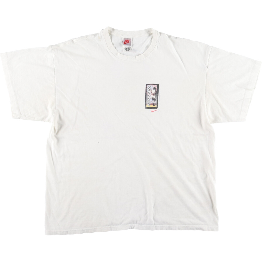 NIKE(ナイキ)の古着 90年代 ナイキ NIKE 銀タグ CHRIS WEBBER クリスウェバー スポーツTシャツ USA製 メンズXXL ヴィンテージ /eaa436034 メンズのトップス(Tシャツ/カットソー(半袖/袖なし))の商品写真