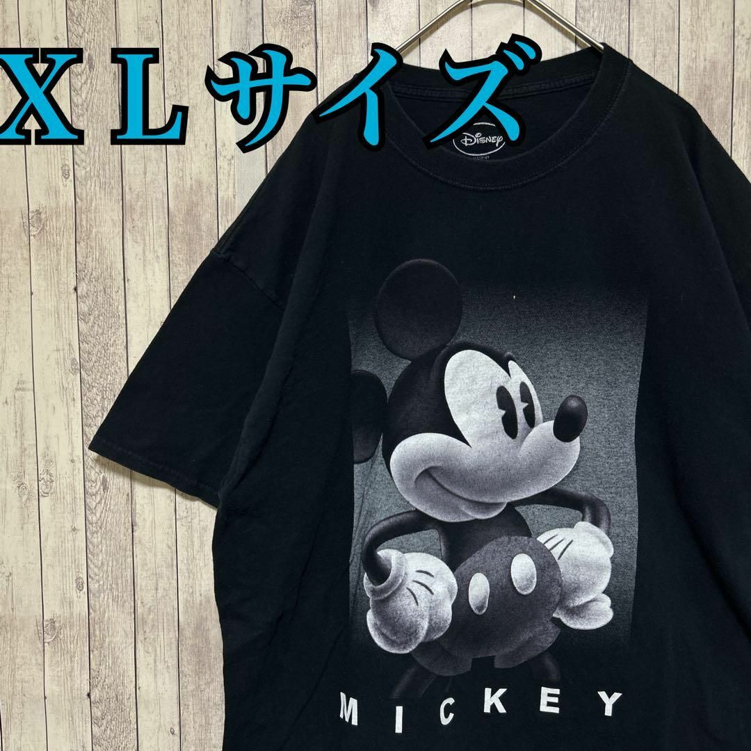 古着【入手困難】ディズニー　Tシャツ　 XLサイズ　ミッキー　キャラクター メンズのトップス(Tシャツ/カットソー(半袖/袖なし))の商品写真