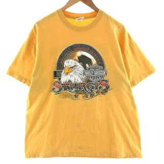 ハーレーダビッドソン(Harley Davidson)の古着 00年代 ハーレーダビッドソン Harley-Davidson モーターサイクル バイクTシャツ メンズXL /eaa382563(Tシャツ/カットソー(半袖/袖なし))