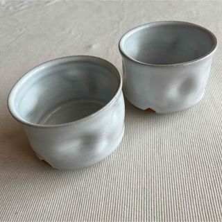 萩焼 松野龍司作 器 2個セット(陶芸)