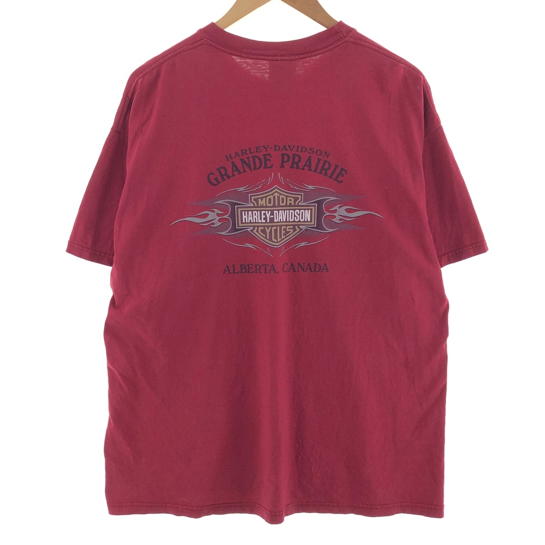 Harley Davidson(ハーレーダビッドソン)の古着 00年代 ハーレーダビッドソン Harley-Davidson モーターサイクル バイクTシャツ USA製 メンズXL /eaa390086 メンズのトップス(Tシャツ/カットソー(半袖/袖なし))の商品写真