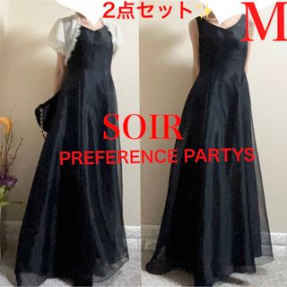 SOIR - PREFERENCE プリファレンスパーティ　ドレス　東京ソワール　ボレロ　M