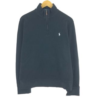 ラルフローレン(Ralph Lauren)の古着 ラルフローレン Ralph Lauren POLO RALPH LAUREN ハーフジップスウェットシャツ トレーナー メンズM /eaa440803(スウェット)