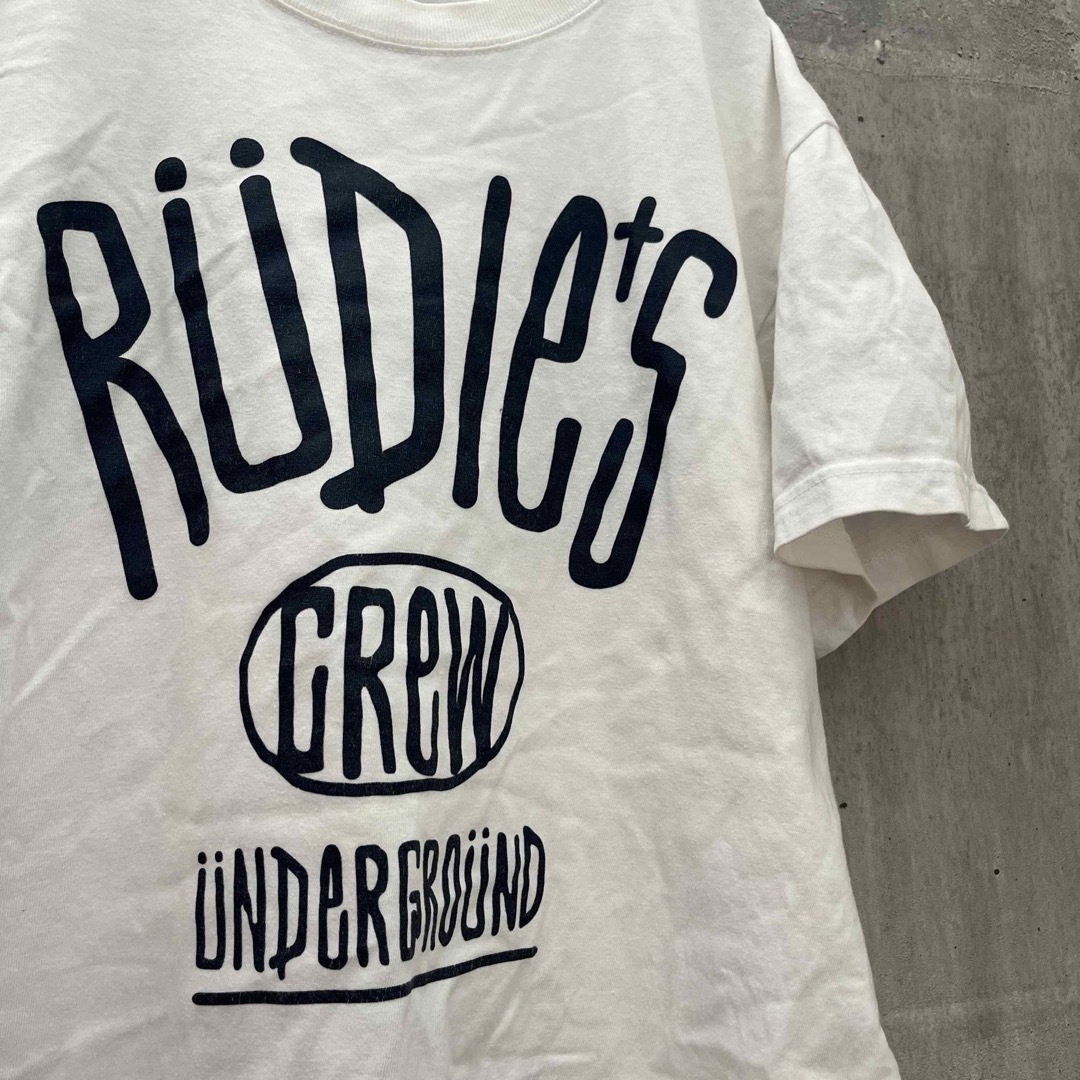 RUDIES(ルーディーズ)のルーディーズ RUDIE'S ロゴ　ホワイト　DRAWING-T M Tシャツ メンズのトップス(Tシャツ/カットソー(半袖/袖なし))の商品写真