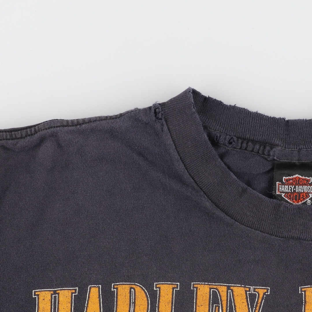 Harley Davidson(ハーレーダビッドソン)の古着 90年代 ハーレーダビッドソン Harley-Davidson モーターサイクル バイクTシャツ USA製 メンズM ヴィンテージ /eaa440531 メンズのトップス(Tシャツ/カットソー(半袖/袖なし))の商品写真