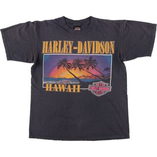 ハーレーダビッドソン(Harley Davidson)の古着 90年代 ハーレーダビッドソン Harley-Davidson モーターサイクル バイクTシャツ USA製 メンズM ヴィンテージ /eaa440531(Tシャツ/カットソー(半袖/袖なし))