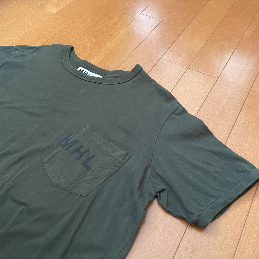 MARGARET HOWELL(マーガレットハウエル)の古着 90s MARGARET HOWELL 半袖 ポケットTシャツ メンズのトップス(Tシャツ/カットソー(半袖/袖なし))の商品写真