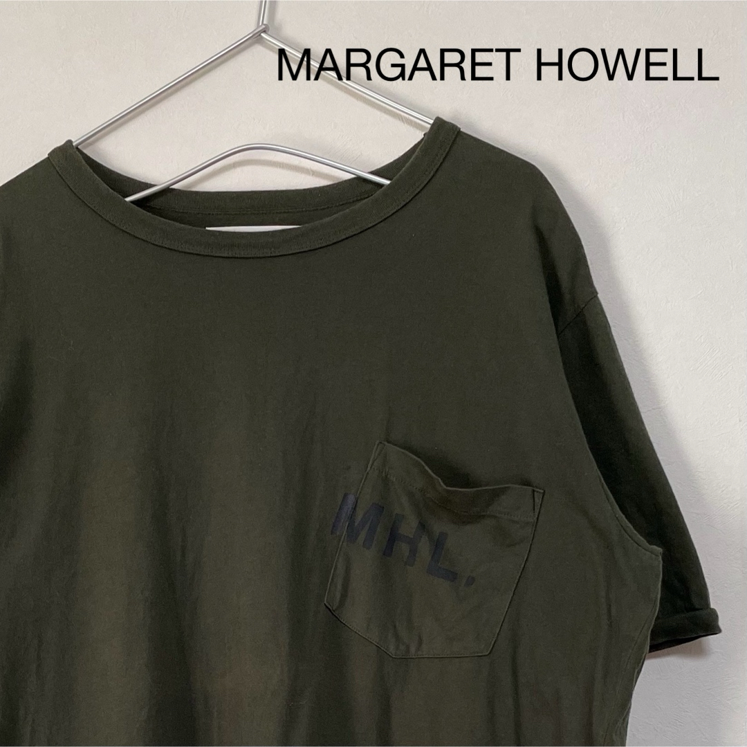 MARGARET HOWELL(マーガレットハウエル)の古着 90s MARGARET HOWELL 半袖 ポケットTシャツ メンズのトップス(Tシャツ/カットソー(半袖/袖なし))の商品写真