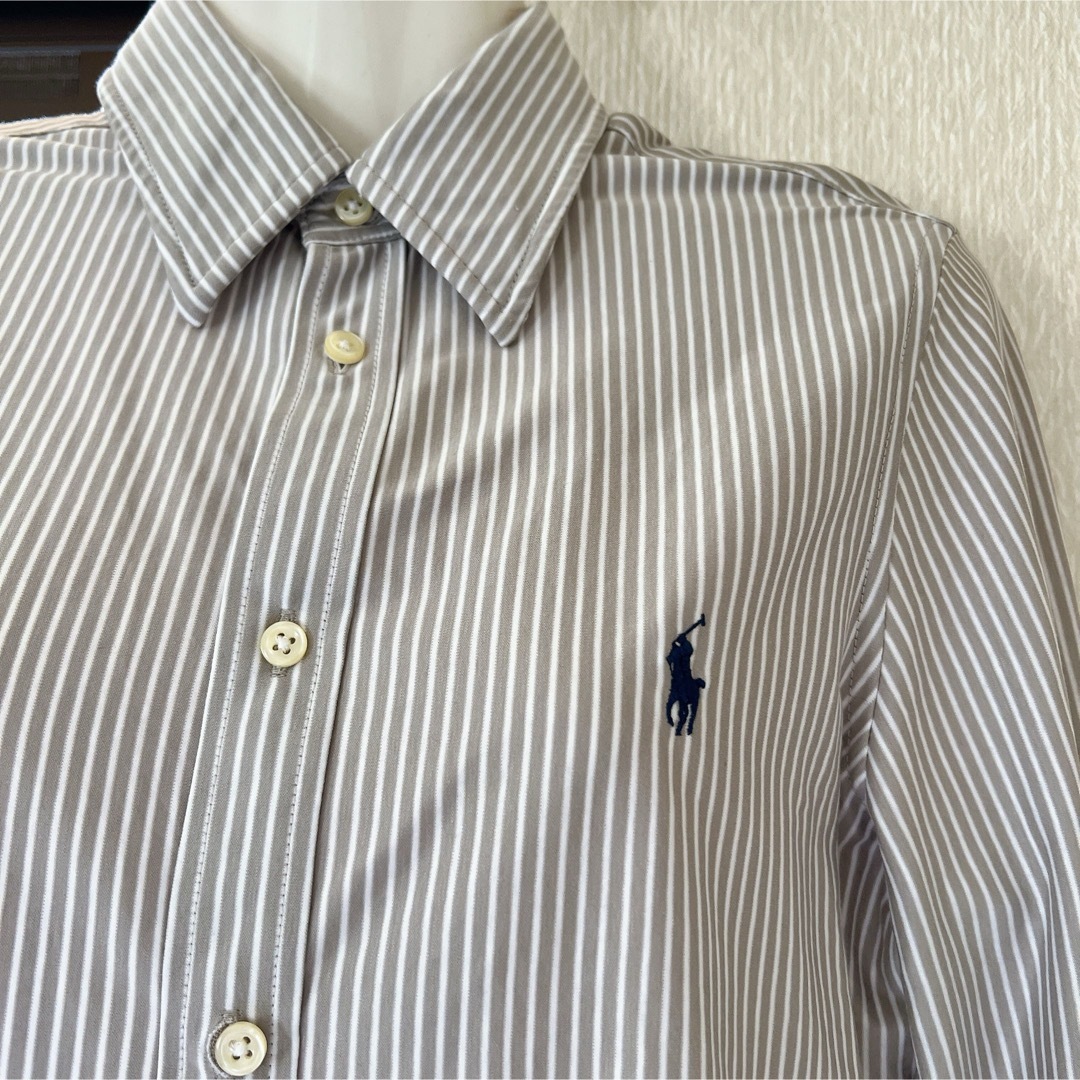 POLO RALPH LAUREN(ポロラルフローレン)のM ポロ ラルフローレン シャツ ベージュ レディース RALPH LAUREN レディースのトップス(シャツ/ブラウス(長袖/七分))の商品写真