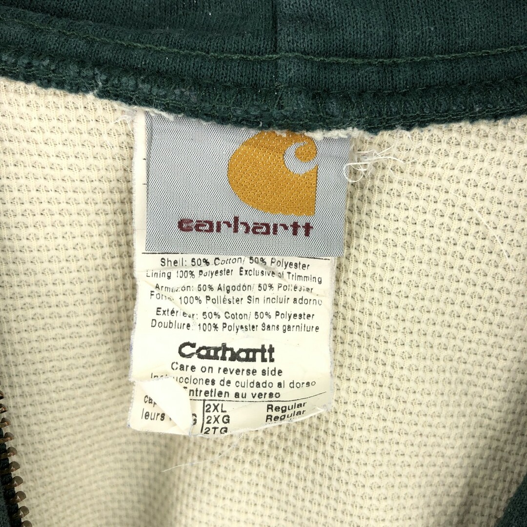 carhartt(カーハート)の古着 カーハート Carhartt スウェットフルジップパーカー メンズXXL /eaa438947 メンズのトップス(スウェット)の商品写真