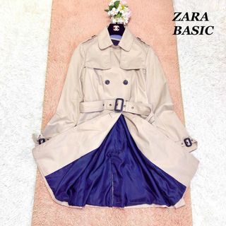 ザラ(ZARA)のZARA  BASIC ザラベーシック　トレンチコート　スプリングコート　M(トレンチコート)
