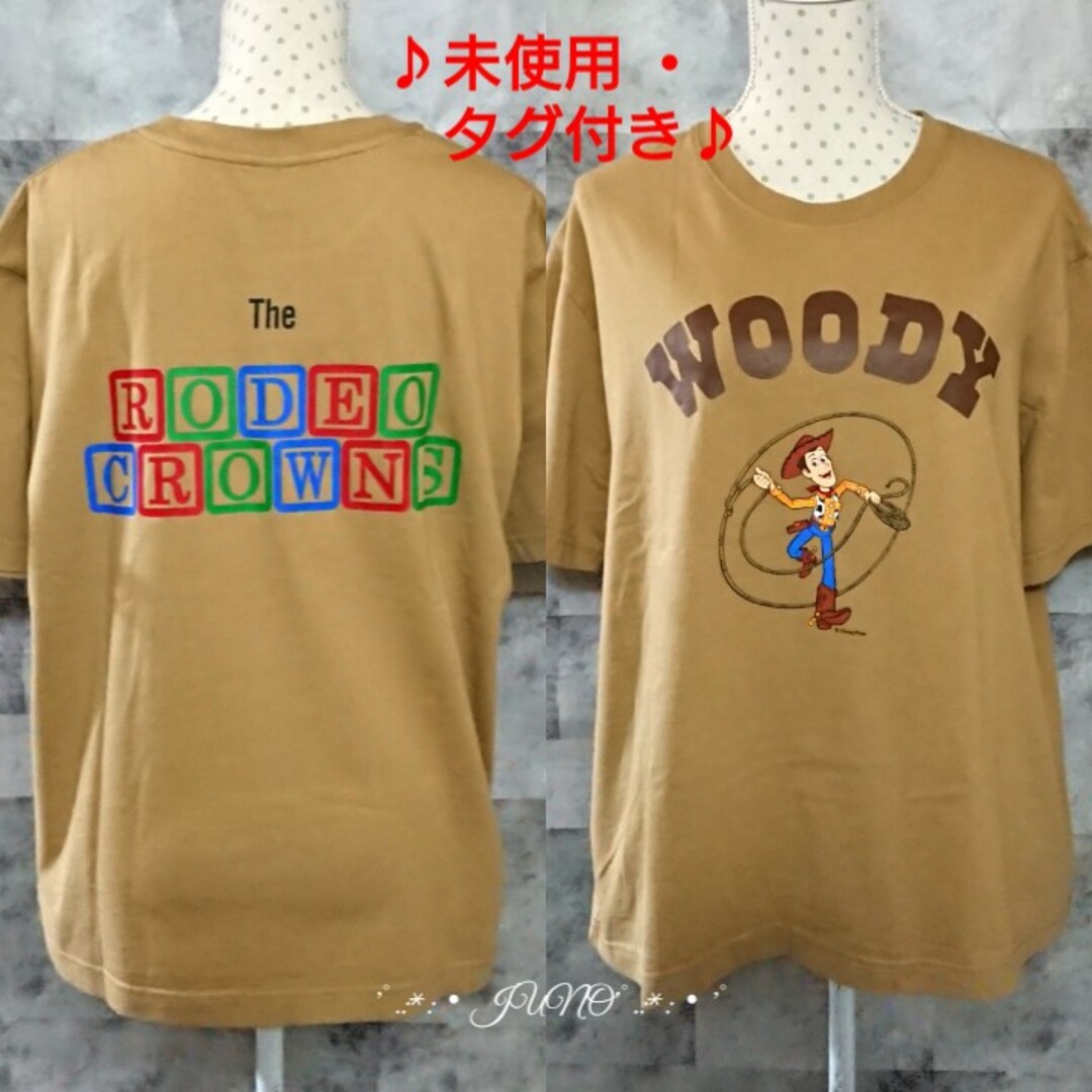 RODEO CROWNS WIDE BOWL(ロデオクラウンズワイドボウル)のウッディTシャツ♡RODEO CROWNS ロデオクラウンズ  未使用 タグ付き レディースのトップス(Tシャツ(半袖/袖なし))の商品写真