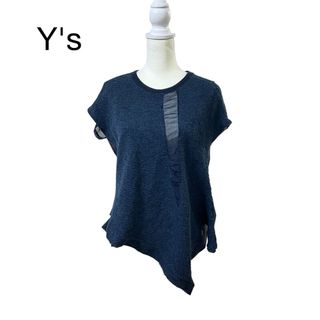 ワイズ(Y's)の美品♡Y's ワイズ　バックシアー　変形　カットソー(カットソー(半袖/袖なし))