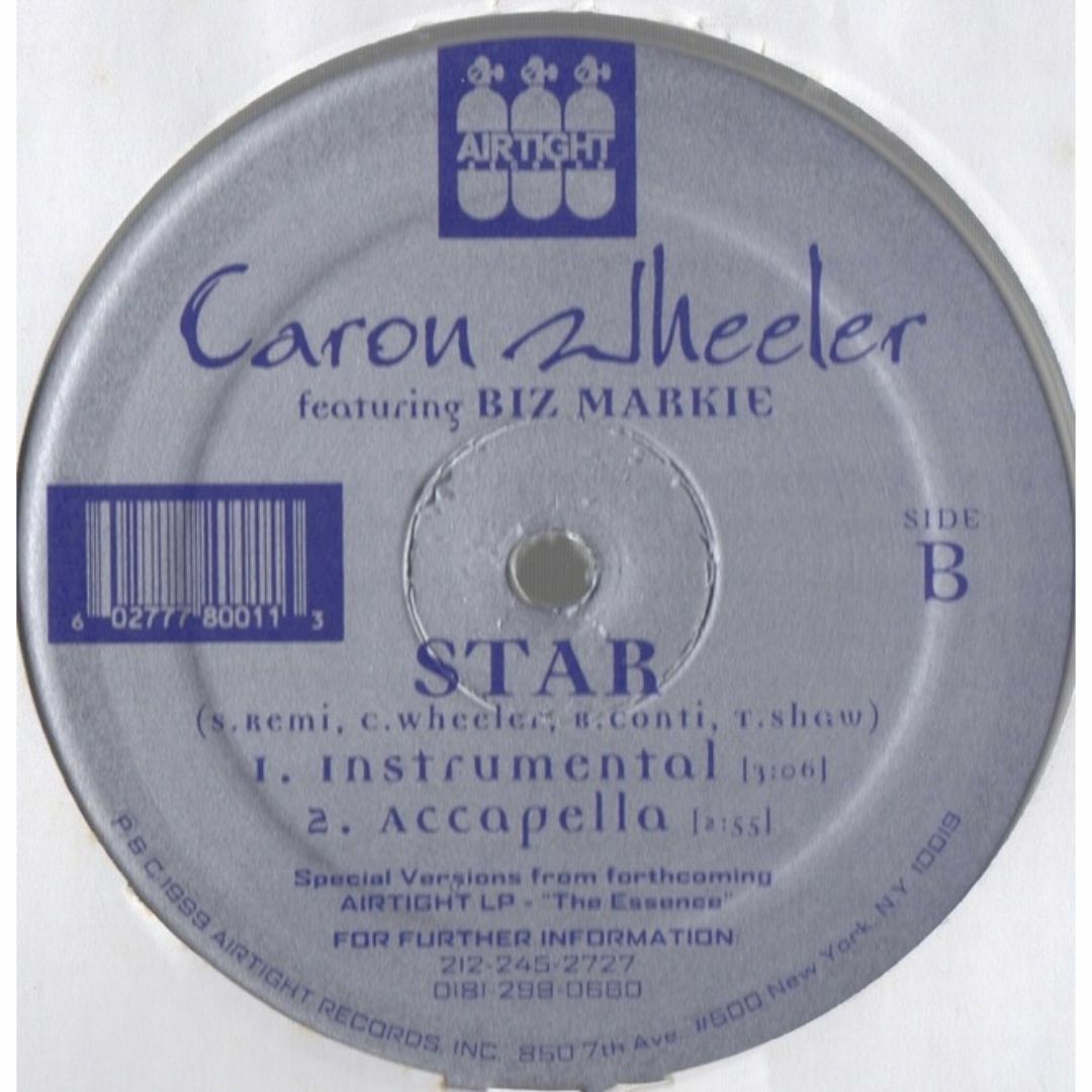【廃盤12inch】Caron Wheeler / Star FEAT.BIZ  エンタメ/ホビーのエンタメ その他(その他)の商品写真