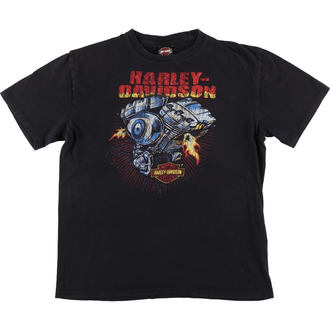 Harley Davidson(ハーレーダビッドソン)の古着 ハーレーダビッドソン Harley-Davidson モーターサイクル バイクTシャツ メンズXL /eaa440195 メンズのトップス(Tシャツ/カットソー(半袖/袖なし))の商品写真