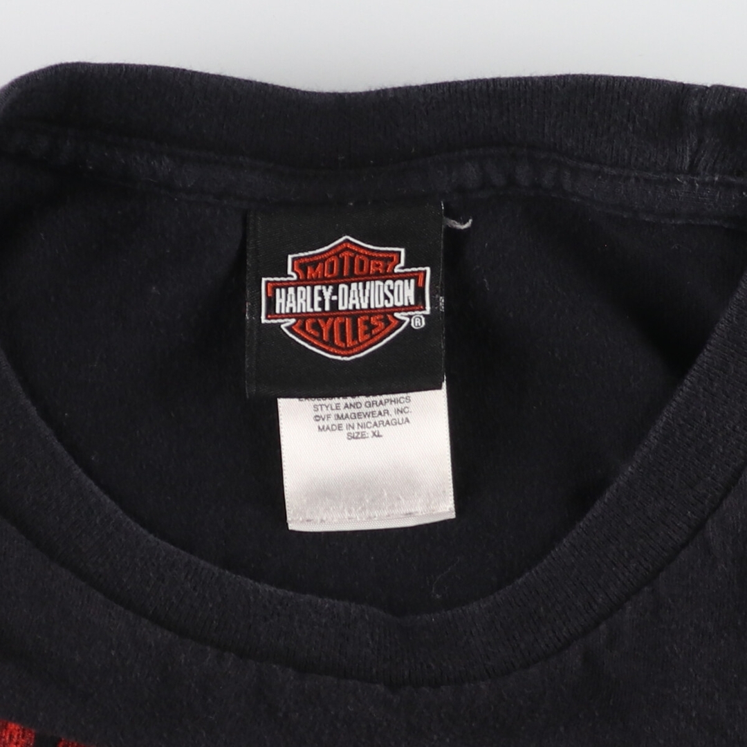 Harley Davidson(ハーレーダビッドソン)の古着 ハーレーダビッドソン Harley-Davidson モーターサイクル バイクTシャツ メンズXL /eaa440195 メンズのトップス(Tシャツ/カットソー(半袖/袖なし))の商品写真