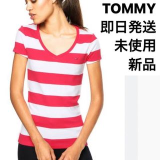 値下げ！ 【新品】　TOMMY 半袖　未使用　Tシャツ　かわいい　ピンク　赤