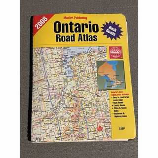 2008年　Ontario  カナダ オンタリオ州の道路地図(地図/旅行ガイド)