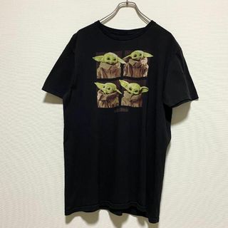 ディズニー(Disney)のアメリカ古着　ベビーヨーダ　スターウォーズ　半袖　Tシャツ　Lサイズ　I3(Tシャツ/カットソー(半袖/袖なし))