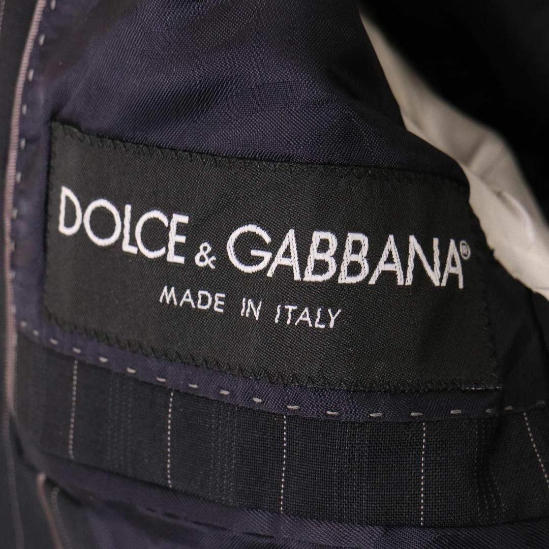 DOLCE&GABBANA(ドルチェアンドガッバーナ)のドルチェ&ガッバーナ　ストライプ　黒系　セットアップスーツ　44サイズ　ウール メンズのスーツ(その他)の商品写真