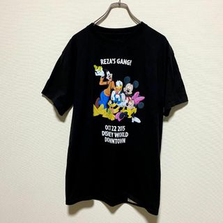 ディズニー(Disney)のアメリカ古着　ディズニーランド　ミッキー　ミニー　半袖　Tシャツ　I20(Tシャツ/カットソー(半袖/袖なし))