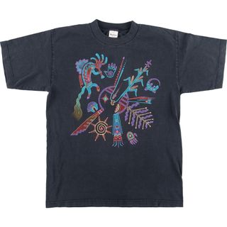 古着 90年代 Murina プリントTシャツ USA製 メンズL ヴィンテージ /eaa438530(Tシャツ/カットソー(半袖/袖なし))