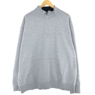 チャンピオン(Champion)の古着 チャンピオン Champion AUTHENTIC ハーフジップスウェットシャツ トレーナー メンズXXL /eaa438994(スウェット)