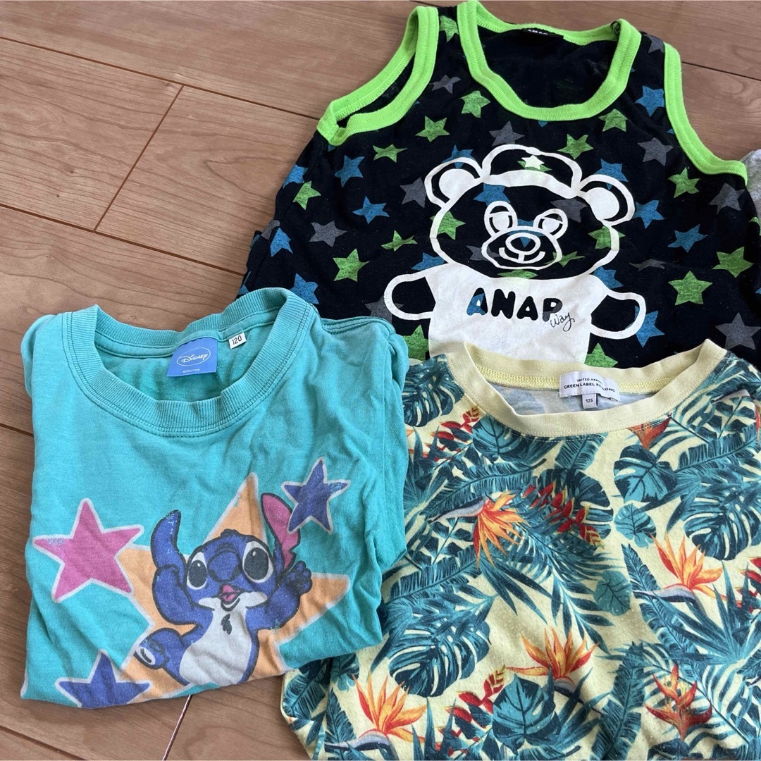 ANAP Kids(アナップキッズ)の男の子　夏　まとめ売り　120 125 キッズ/ベビー/マタニティのキッズ服男の子用(90cm~)(Tシャツ/カットソー)の商品写真