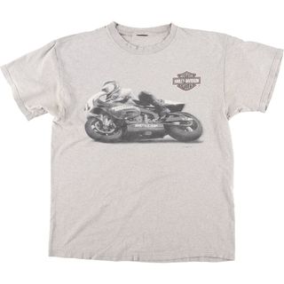 ハーレーダビッドソン(Harley Davidson)の古着 90年代 ハーレーダビッドソン Harley-Davidson モーターサイクル バイクTシャツ メンズXL ヴィンテージ /eaa440533(Tシャツ/カットソー(半袖/袖なし))