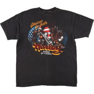 ハーレーダビッドソン(Harley Davidson)の古着 90年代 ハーレーダビッドソン Harley-Davidson モーターサイクル バイクTシャツ メンズL ヴィンテージ /eaa440534(Tシャツ/カットソー(半袖/袖なし))