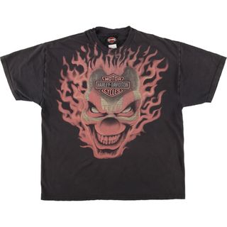 ハーレーダビッドソン(Harley Davidson)の古着 00年代 ハーレーダビッドソン Harley-Davidson モーターサイクル バイクTシャツ USA製 メンズXL /eaa440535(Tシャツ/カットソー(半袖/袖なし))