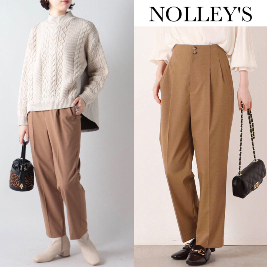 NOLLEY'S(ノーリーズ)のノーリーズ 2タック テーパード パンツ レディースのパンツ(その他)の商品写真