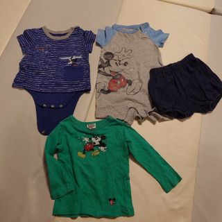 ベビーギャップ(babyGAP)の８０㌢ミッキーマウスまとめ売り(ロンパース)