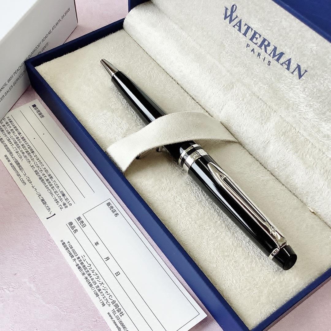 Waterman(ウォーターマン)の未使用 ウォーターマン ボールペン エキスパート 黒 waterman インテリア/住まい/日用品の文房具(ペン/マーカー)の商品写真