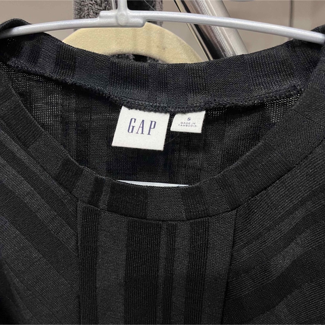 GAP(ギャップ)のGAP サマーニットワンピース　ノースリ　ドレス　ブラック　S レディースのワンピース(ひざ丈ワンピース)の商品写真