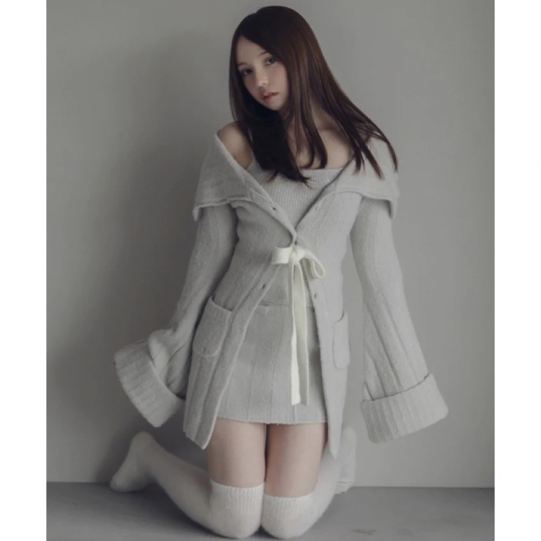 ANDMARY  Ashley ribbon cardigan レディースのトップス(カーディガン)の商品写真