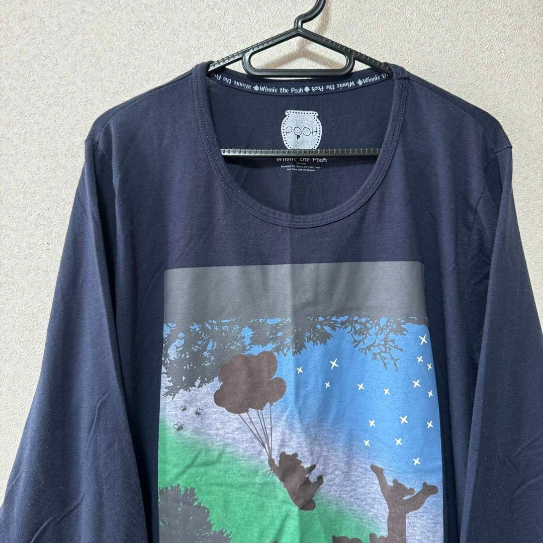 Disney(ディズニー)の【希少】Disney くまのプーさん 長袖Tシャツ プリントTシャツ レディースのトップス(Tシャツ(長袖/七分))の商品写真