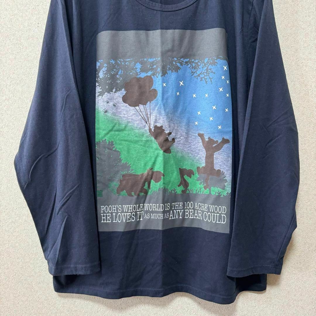 Disney(ディズニー)の【希少】Disney くまのプーさん 長袖Tシャツ プリントTシャツ レディースのトップス(Tシャツ(長袖/七分))の商品写真