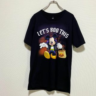 ディズニー(Disney)のアメリカ古着　ミッキー　ハロウィン　ディズニーパークス　2018年　I42(Tシャツ/カットソー(半袖/袖なし))