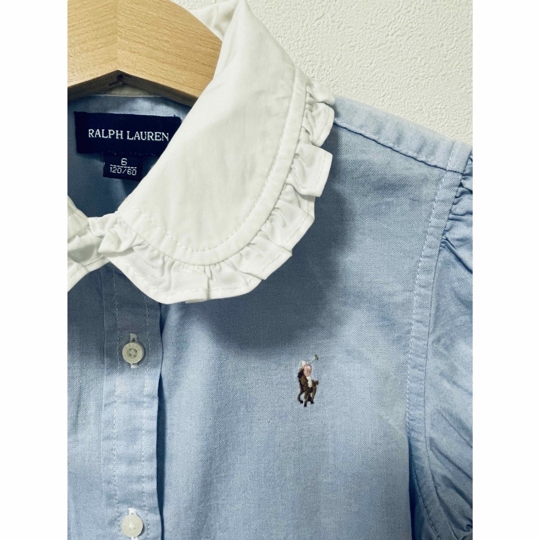 Ralph Lauren(ラルフローレン)のRALPH LAUREN   美品　サイズ6  サイズ120 キッズ/ベビー/マタニティのキッズ服女の子用(90cm~)(ブラウス)の商品写真