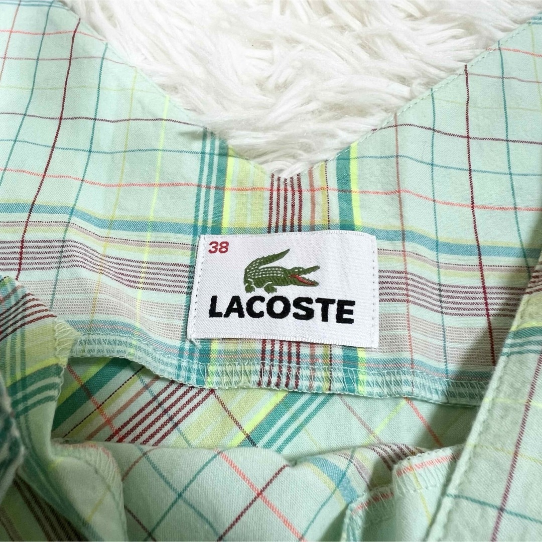 LACOSTE(ラコステ)の美品✨ LACOSTE ラコステ ノースリーブ　ワンピース　 38 レディースのワンピース(ひざ丈ワンピース)の商品写真