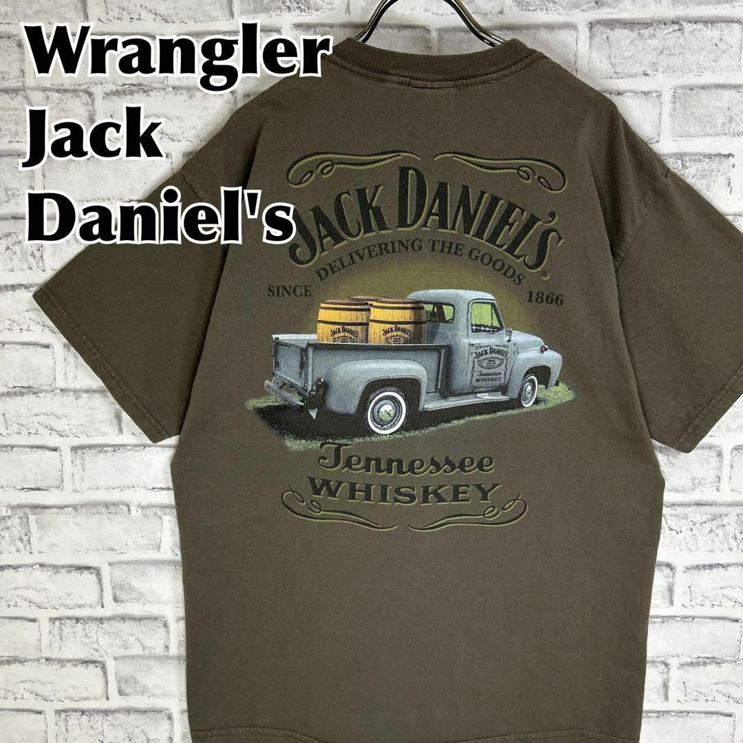 JACK DANIEL'S(ジャックダニエル)のWrangler × Jack Daniel's 00s Tシャツ 半袖 輸入品 メンズのトップス(Tシャツ/カットソー(半袖/袖なし))の商品写真