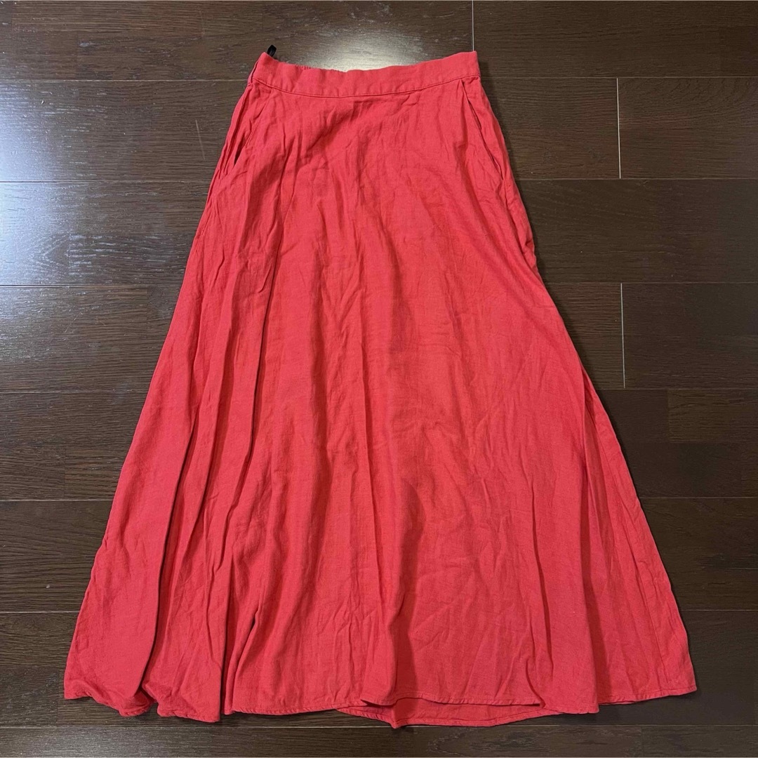 meli rich メリーリッチ フレアリネン スカート レディースのスカート(ロングスカート)の商品写真