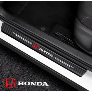 【HONDA】炭素繊維カーボンスカッフプレート前後計5枚(車内アクセサリ)