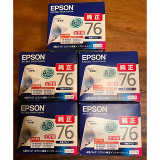 エプソン(EPSON)のEPSON  インクカートリッジ IC4CL76 4色(その他)