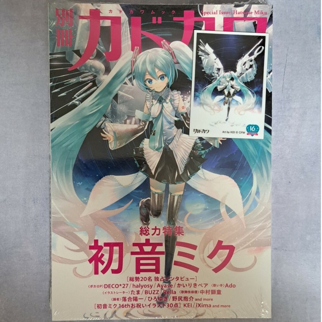 別冊カドカワ　総力特集初音ミク　Amazon限定特典付き　新品未開封 エンタメ/ホビーの本(アート/エンタメ)の商品写真